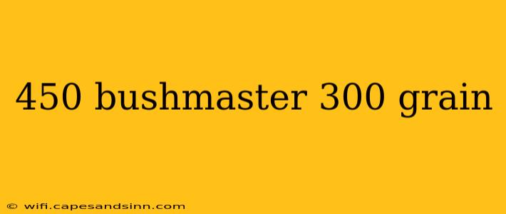 450 bushmaster 300 grain