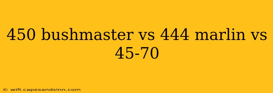 450 bushmaster vs 444 marlin vs 45-70