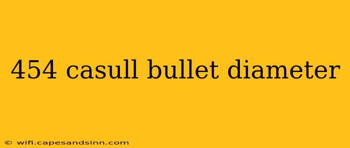 454 casull bullet diameter