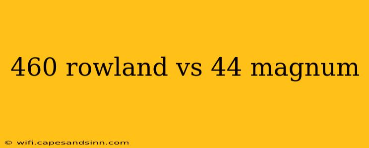 460 rowland vs 44 magnum