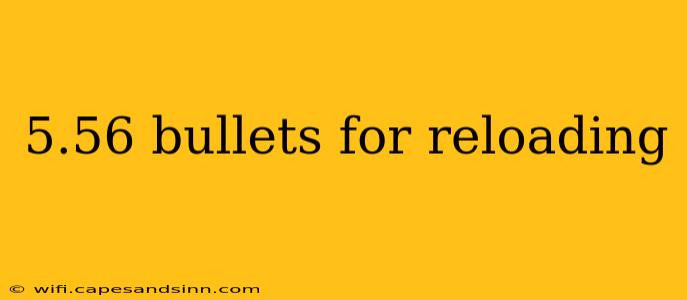 5.56 bullets for reloading