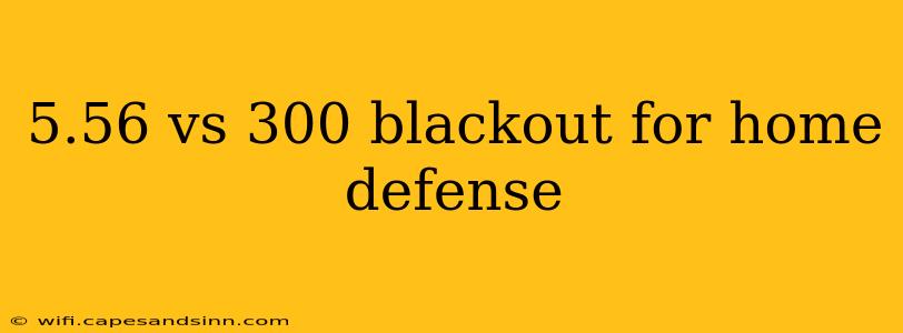 5.56 vs 300 blackout for home defense