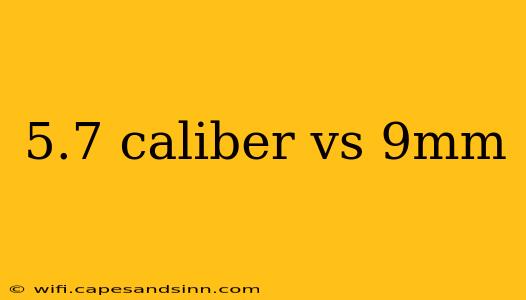 5.7 caliber vs 9mm