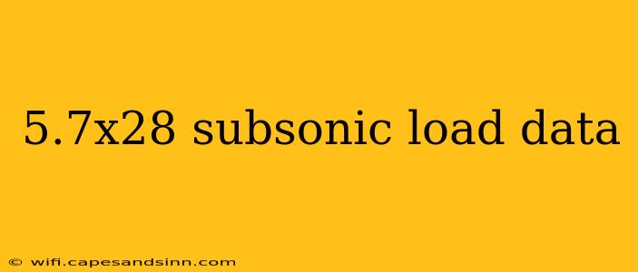 5.7x28 subsonic load data