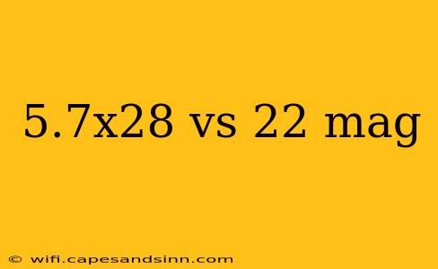 5.7x28 vs 22 mag