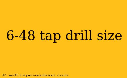 6-48 tap drill size