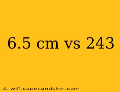 6.5 cm vs 243