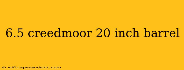 6.5 creedmoor 20 inch barrel