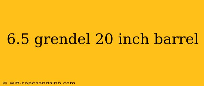 6.5 grendel 20 inch barrel