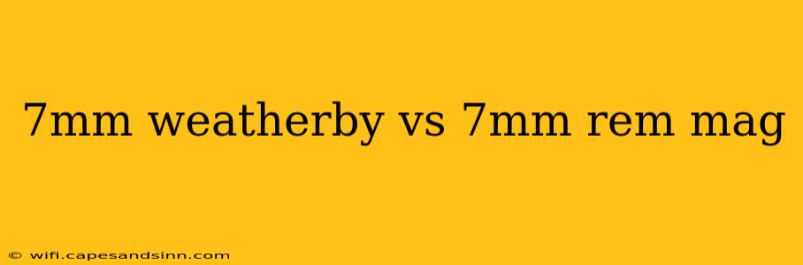 7mm weatherby vs 7mm rem mag