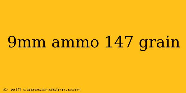 9mm ammo 147 grain