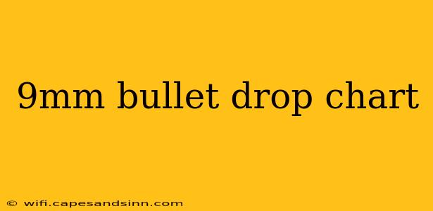 9mm bullet drop chart