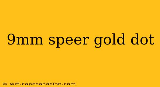 9mm speer gold dot