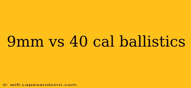 9mm vs 40 cal ballistics