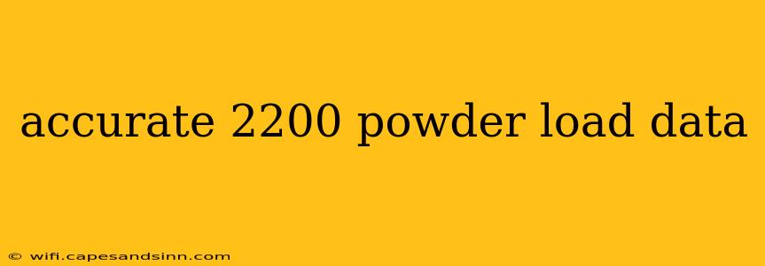 accurate 2200 powder load data