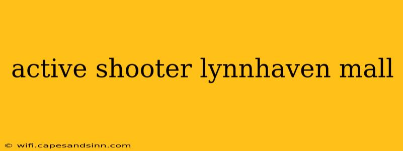 active shooter lynnhaven mall