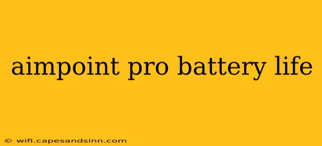 aimpoint pro battery life