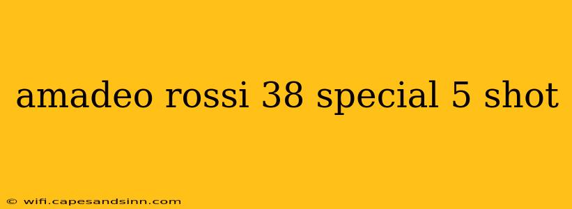 amadeo rossi 38 special 5 shot