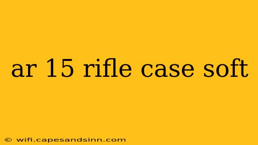 ar 15 rifle case soft