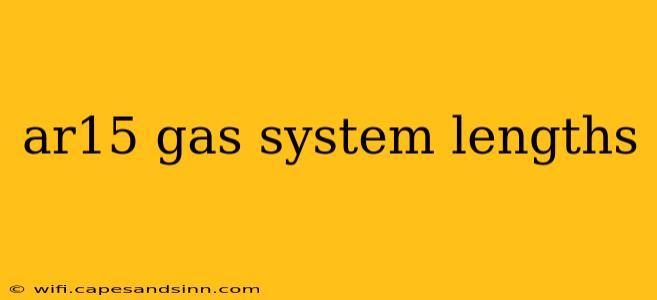 ar15 gas system lengths