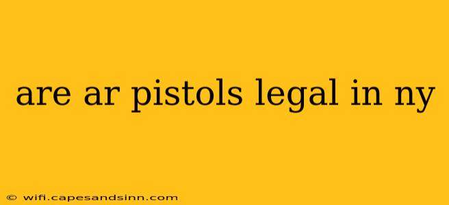 are ar pistols legal in ny