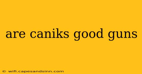 are caniks good guns