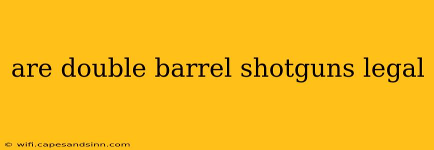 are double barrel shotguns legal