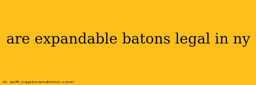 are expandable batons legal in ny