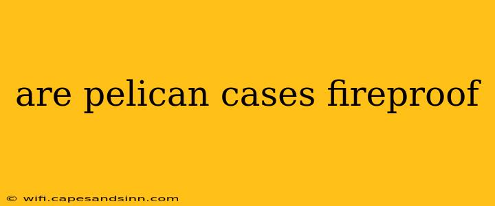 are pelican cases fireproof