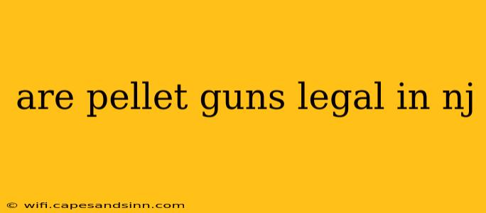 are pellet guns legal in nj