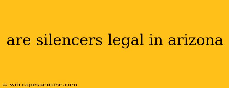 are silencers legal in arizona