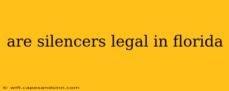 are silencers legal in florida