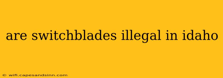 are switchblades illegal in idaho