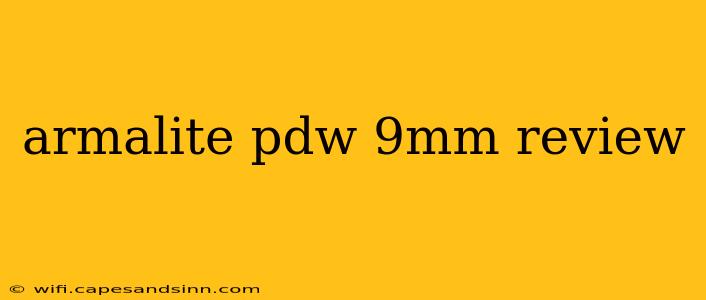 armalite pdw 9mm review