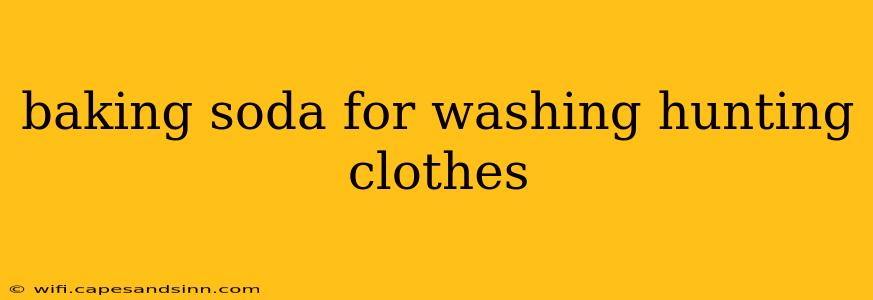 baking soda for washing hunting clothes