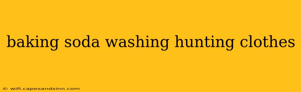 baking soda washing hunting clothes