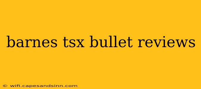 barnes tsx bullet reviews