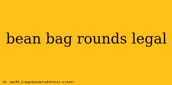 bean bag rounds legal