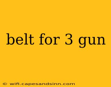 belt for 3 gun