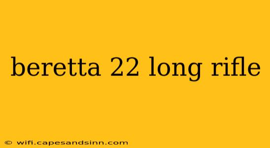 beretta 22 long rifle