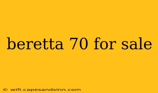 beretta 70 for sale