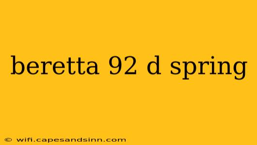 beretta 92 d spring