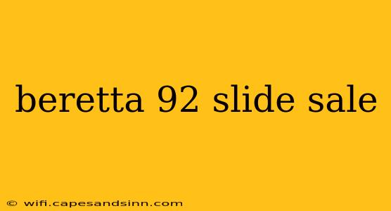 beretta 92 slide sale