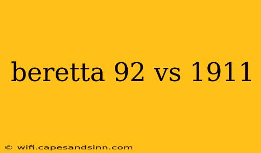 beretta 92 vs 1911