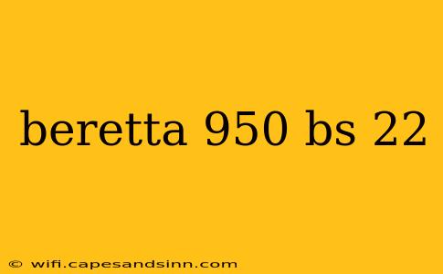 beretta 950 bs 22