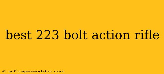 best 223 bolt action rifle