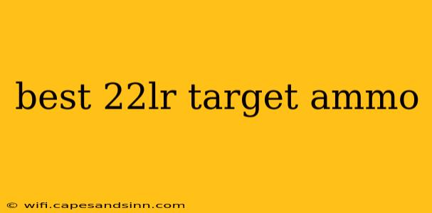 best 22lr target ammo