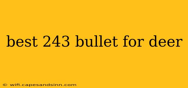 best 243 bullet for deer