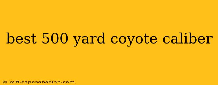 best 500 yard coyote caliber