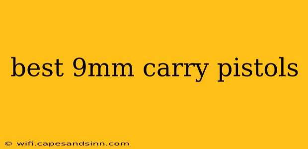 best 9mm carry pistols